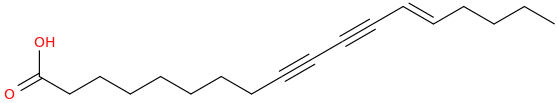13 octadecene 9,11 diynoic acid
